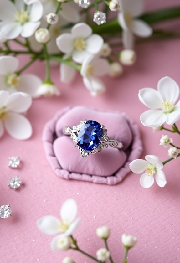 sapphires symbolize wisdom and loyalty