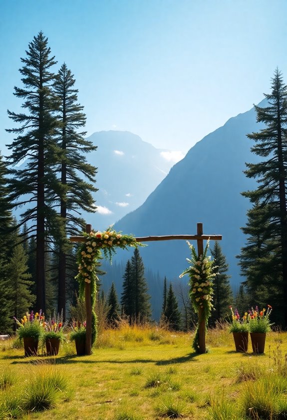 scenic remote mountain weddings