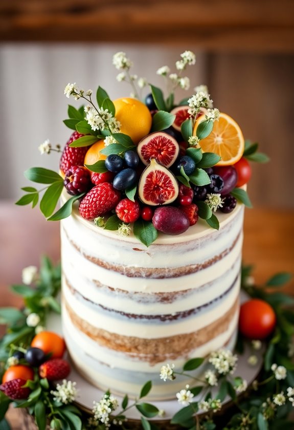 seasonal fruit cake decorations