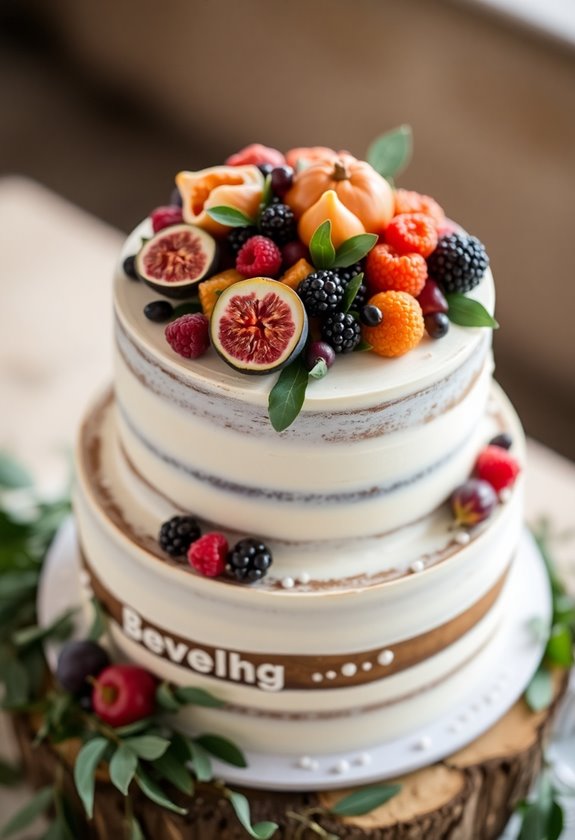 seasonal fruit wedding decor