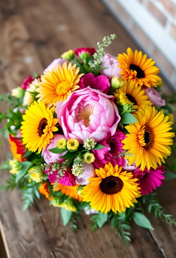 seasonal summer wedding flowers