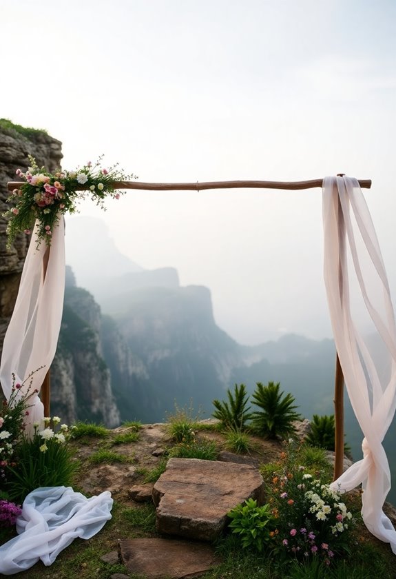 secluded cliffside wedding ceremonies