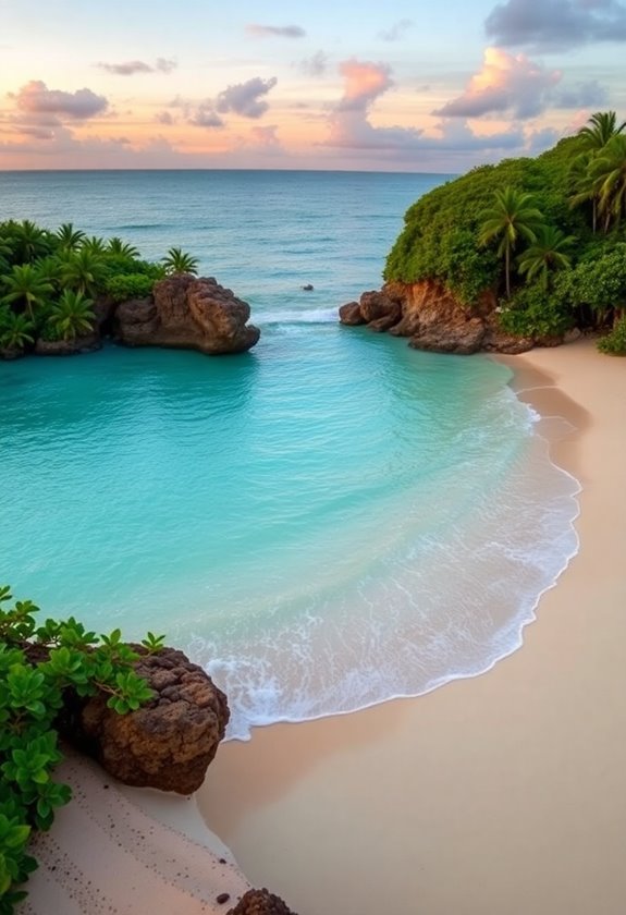 secret beach wedding paradise