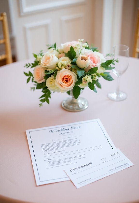 secure venue with contract