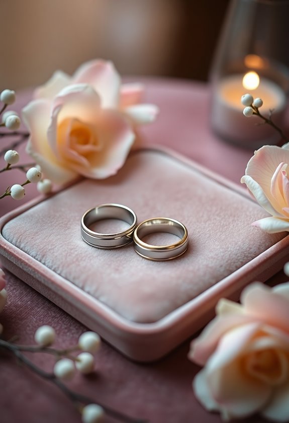 selecting coordinated wedding bands