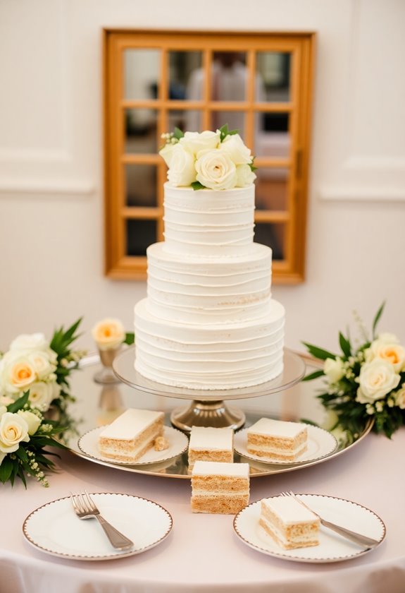 serve cake evenly and beautifully