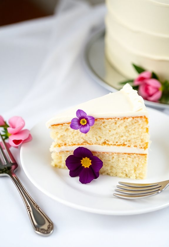 serving leftover wedding cake