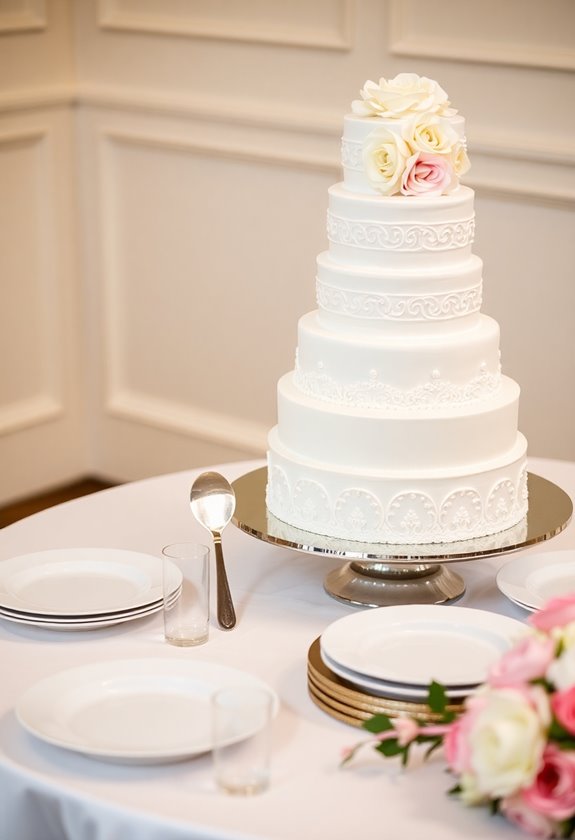 share the wedding cake