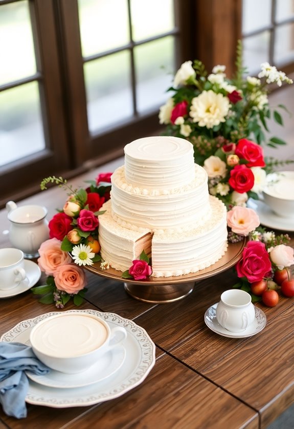 sharing leftover wedding cake