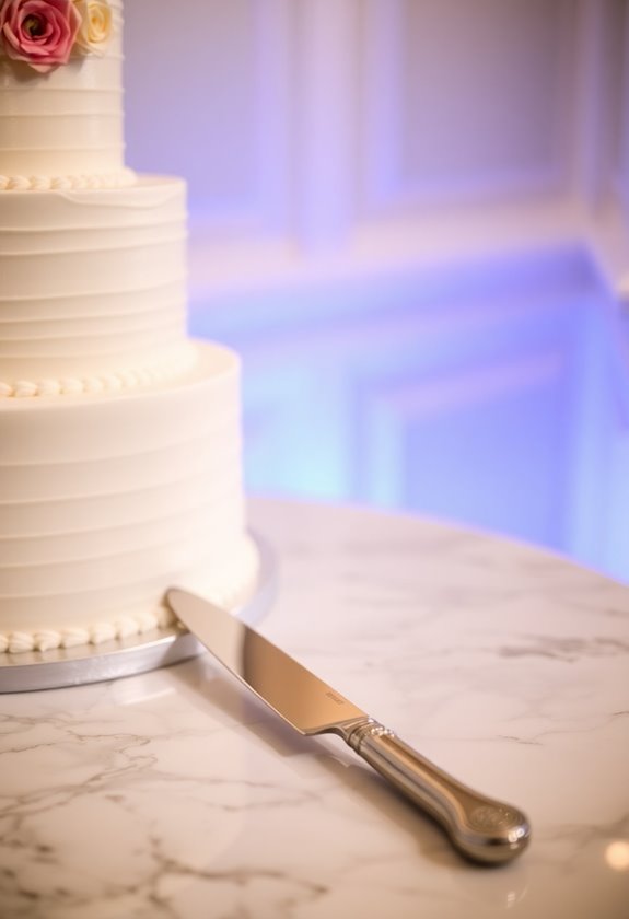 sharp knife ensures clean cuts