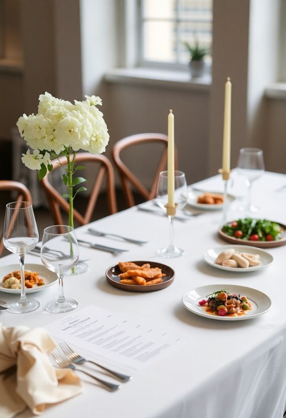 simplify your wedding menu