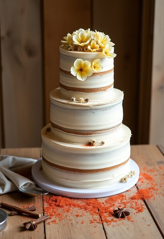 spiced chai vanilla cake