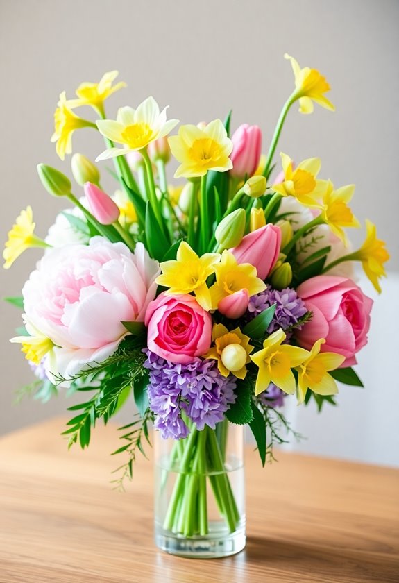 spring floral centerpiece selection
