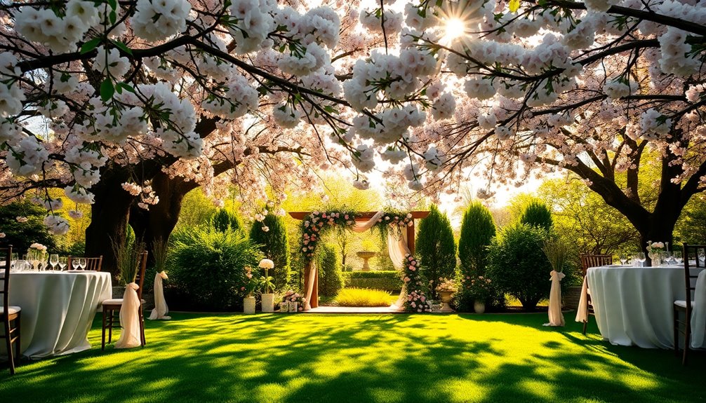 spring garden wedding considerations