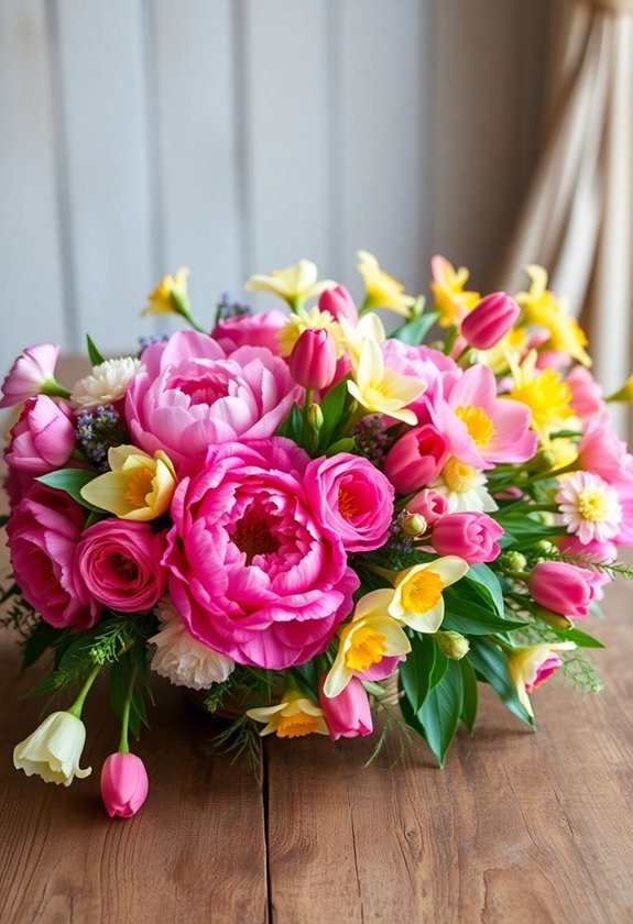 spring wedding floral arrangements