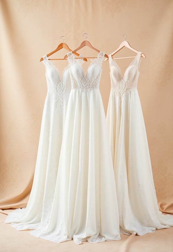 stunning a line wedding dresses