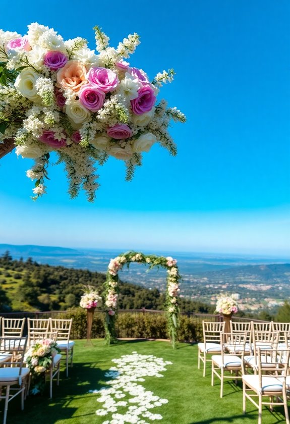 stunning aerial wedding footage