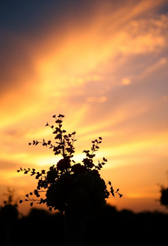 stunning silhouettes at sunset