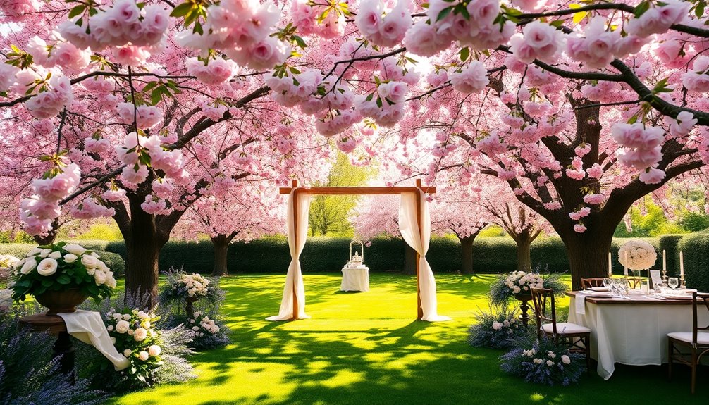 stunning spring garden weddings