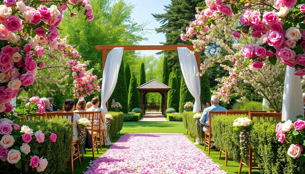 stunning spring garden weddings