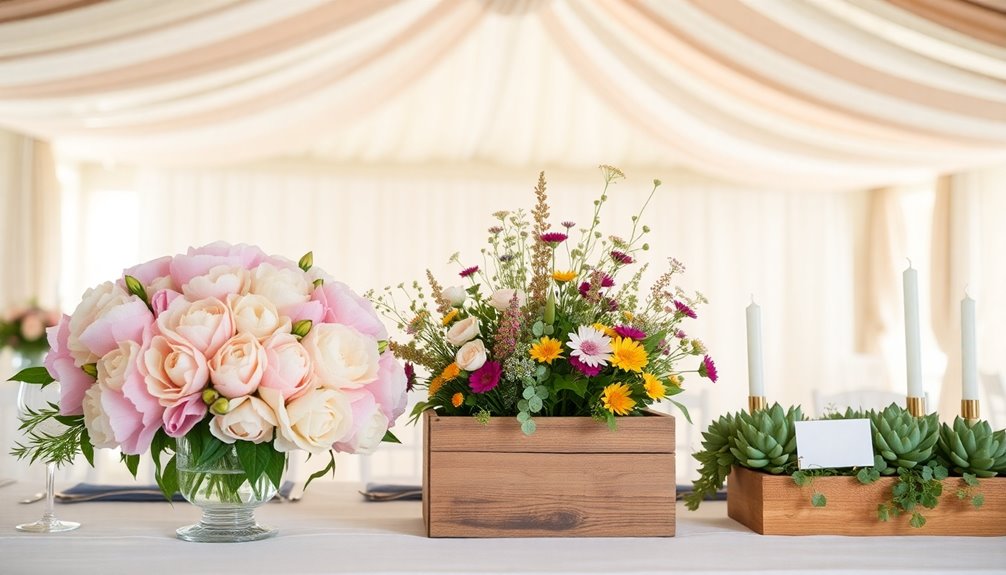 stunning spring wedding centerpieces