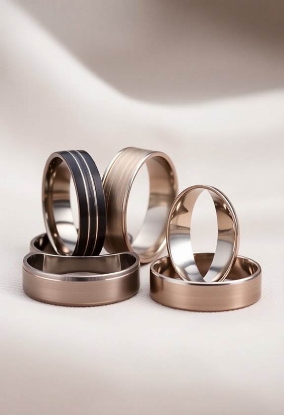 stylish and durable tungsten bands