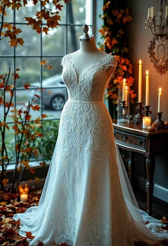 stylish autumn bridal gowns