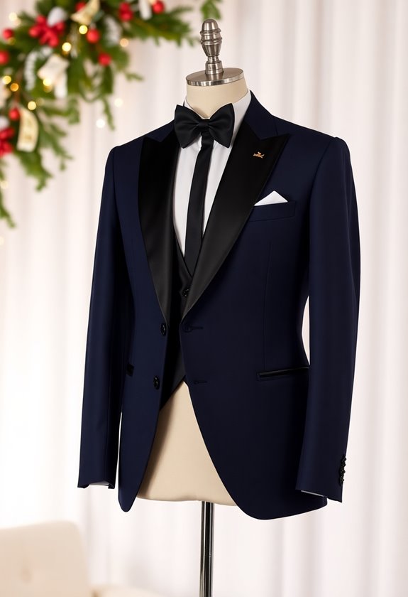 stylish shawl collar tuxedo
