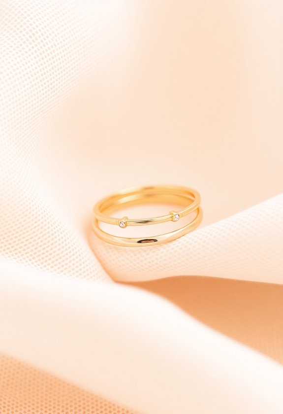 stylish thin stacking rings
