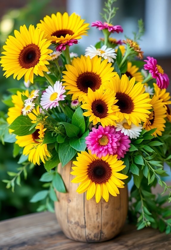 summer wedding floral arrangements