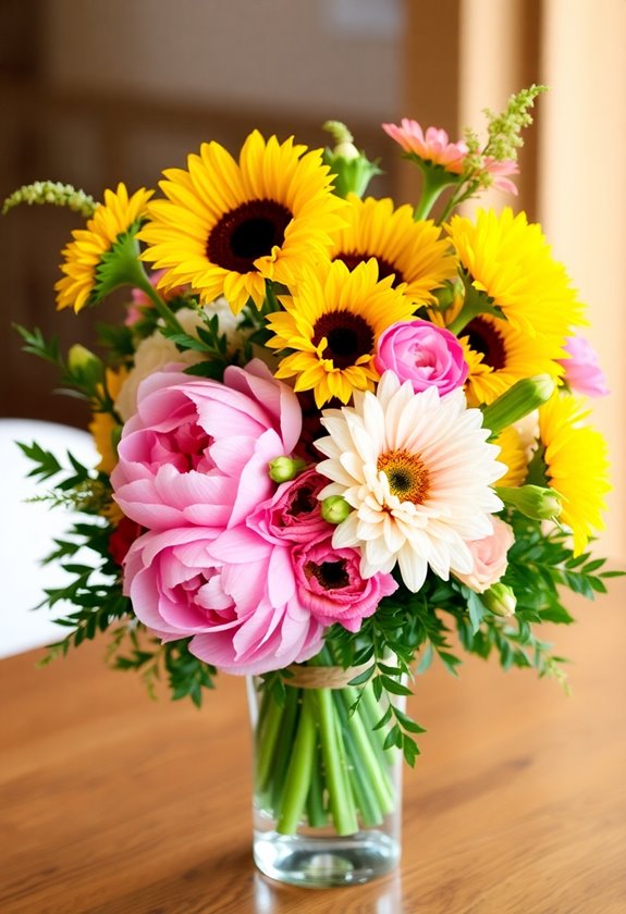 summer wedding flower selection