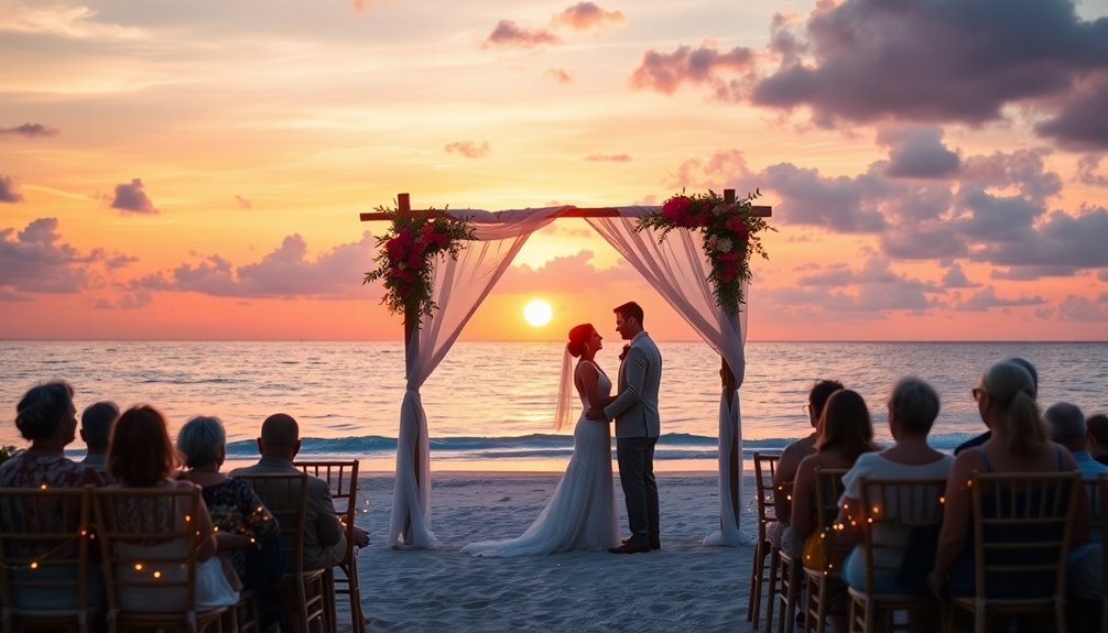 sunset wedding ceremony ideas