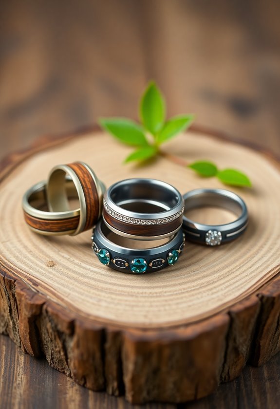 sustainable men s wedding bands