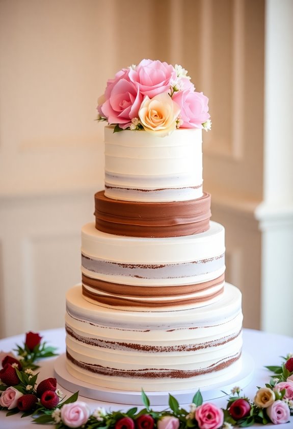 sweet romantic wedding cakes