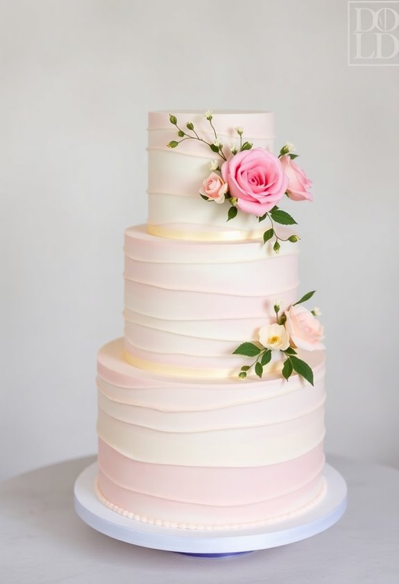 textured buttercream wedding cakes