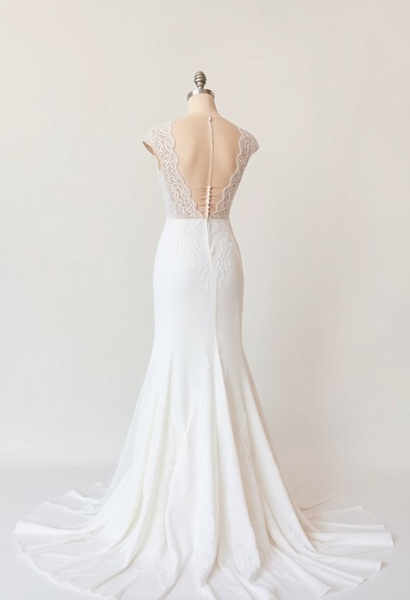 timeless a line wedding gown