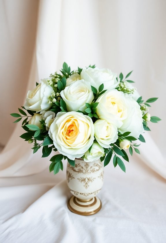 timeless floral wedding arrangements