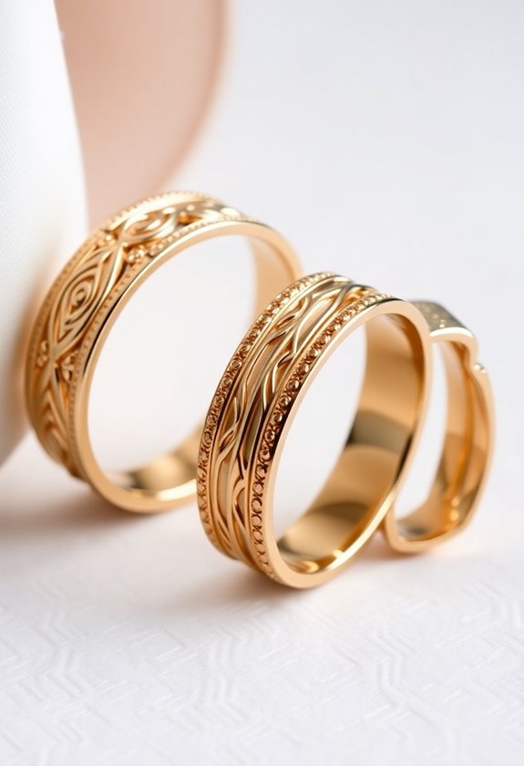 timeless gold wedding bands