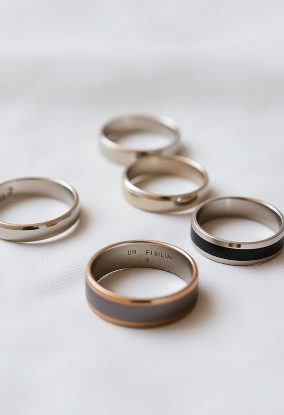 timeless minimalist wedding bands