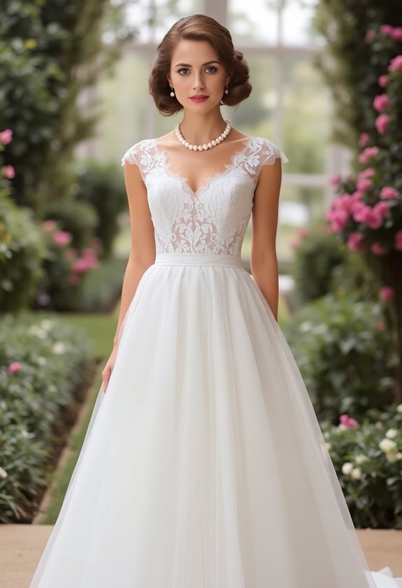 timeless vintage a line elegance