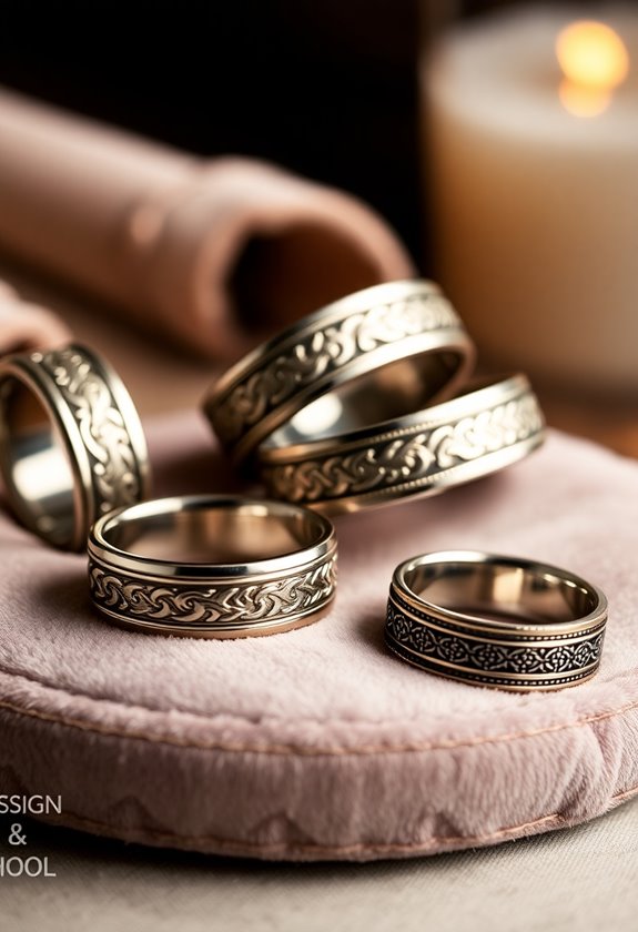 timeless vintage wedding bands