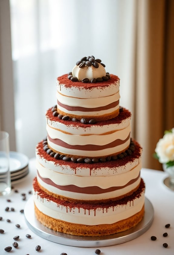 tiramisu wedding cake delight