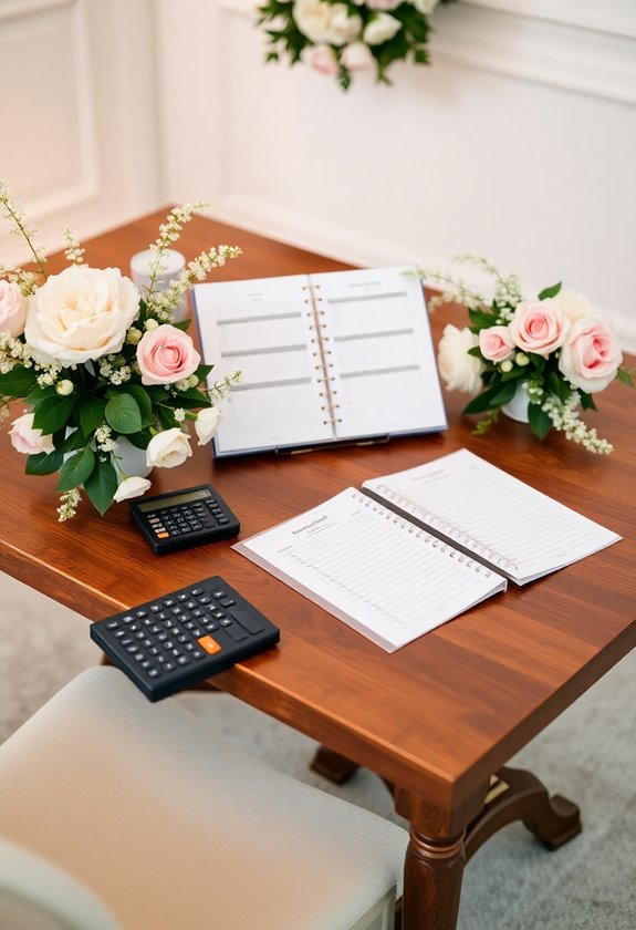 track wedding expenses diligently