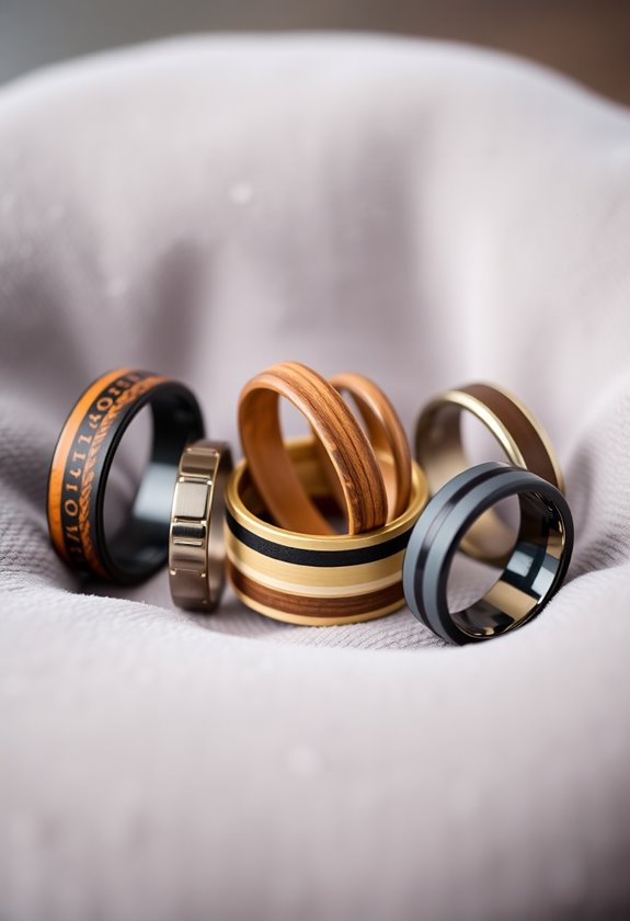 unique alternative wedding rings