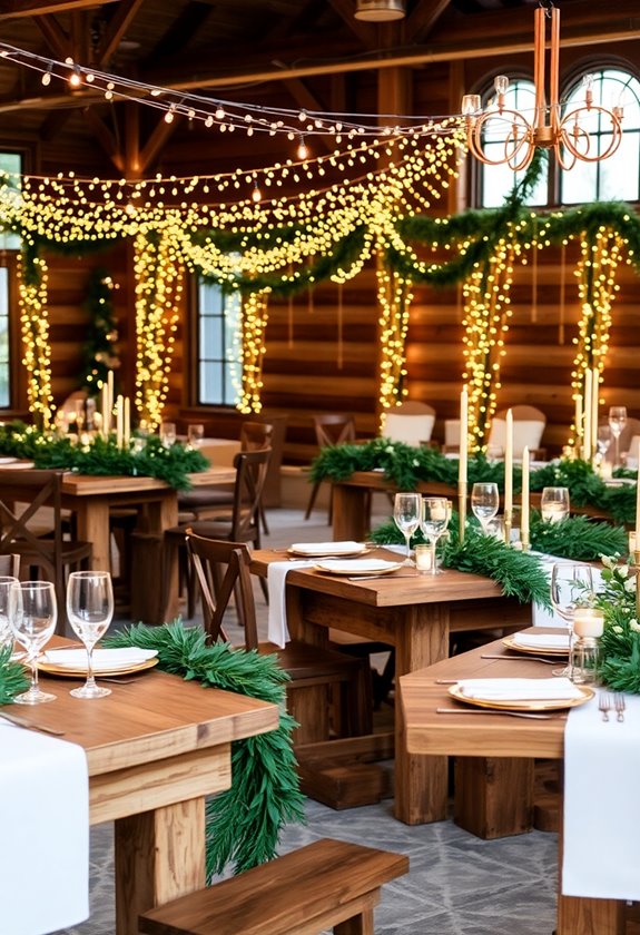 unique christmas wedding decor