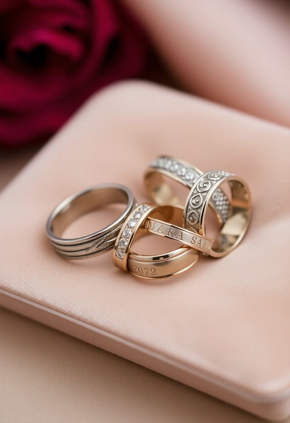 unique engraved love bands