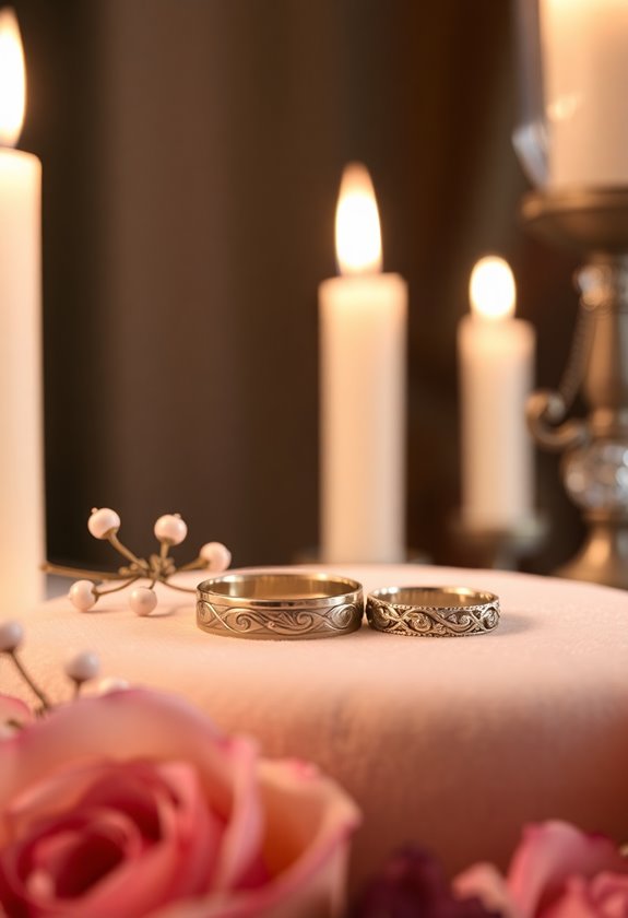 unique engraved wedding rings