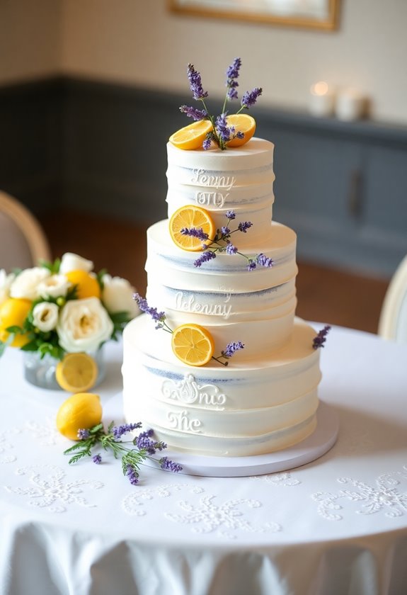 unique lemon lavender wedding