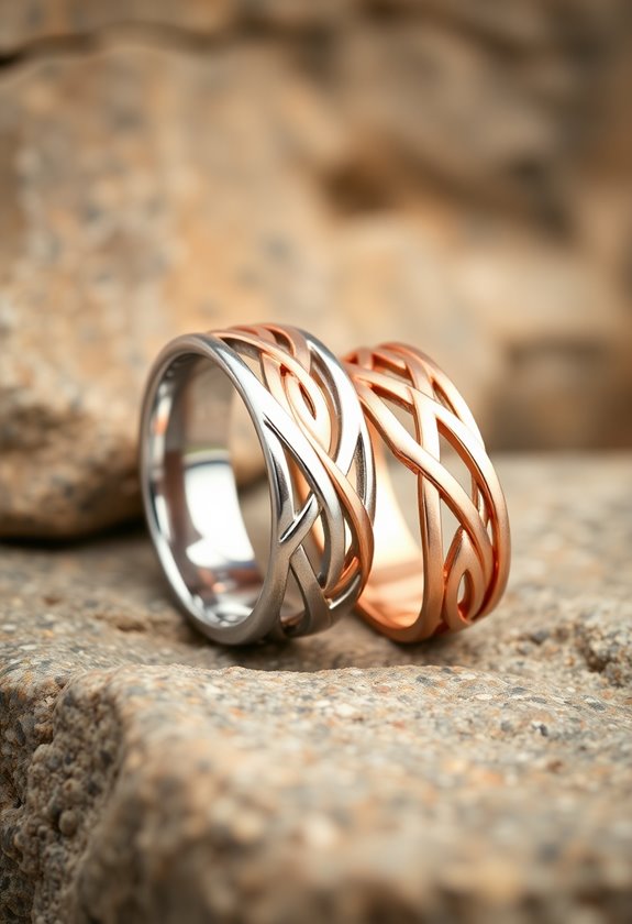 unique metal ring combinations