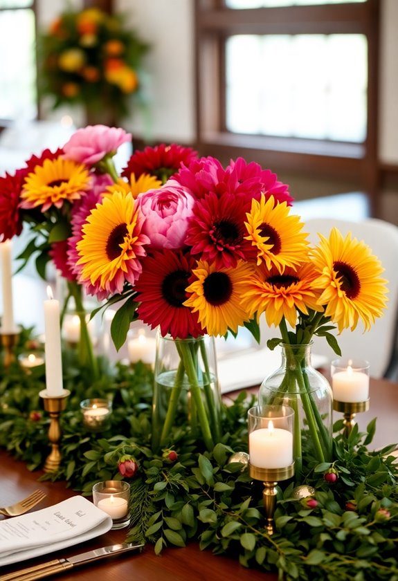unique summer flower centerpieces